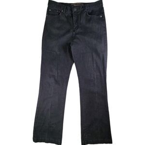 Lauren Jeans‎ Company Women's Sz 8 Black Classic Bootcut Stretch Jeans